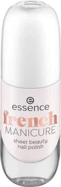 essence french MANICURE sheer beauty nail polish 02 ros? on ice 8ml